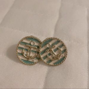 Anchor earrings - never been worn